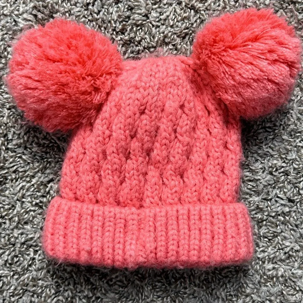 C.C. Orange Knit Toddlers Winter Beanie